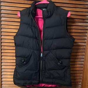 Woolrich Black and Pink Puffer Vest